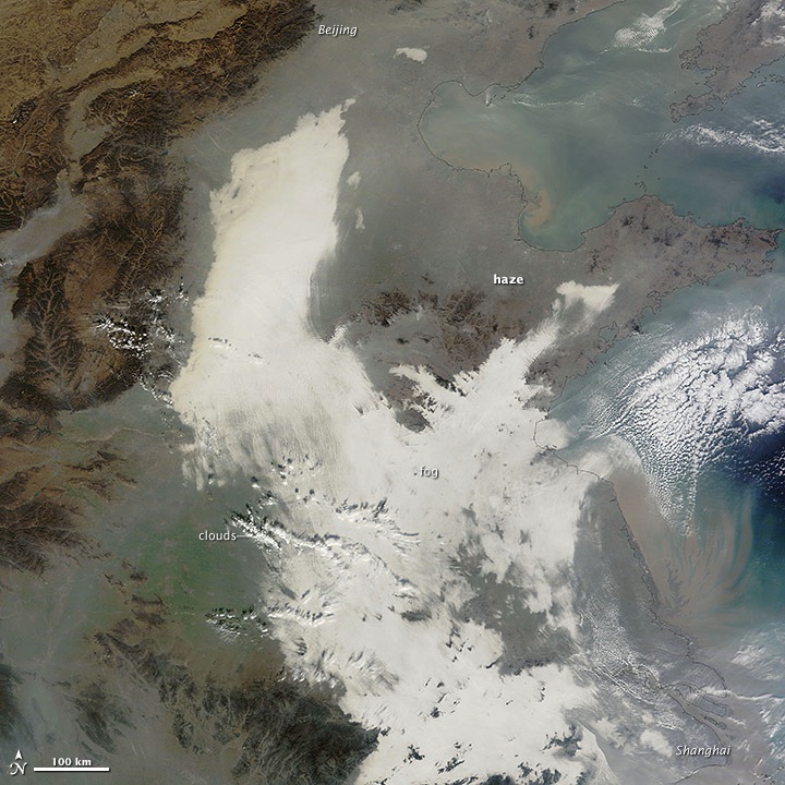 China's Thick Smog Spied From Space (Photo)